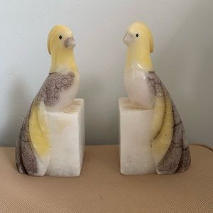 Vintage Italian alabaster bookends